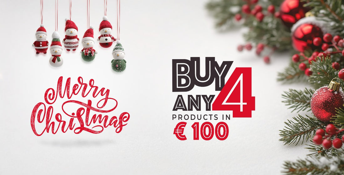 Buy any 4 products in € 100